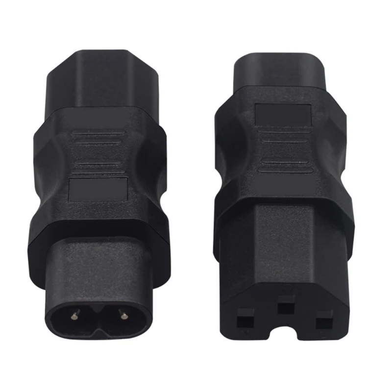 C15 Female to C8 Male Alternating Current Adapter IEC320 C15 Female to C8 Male Power Socket Adapter AC110V-250V Dropship