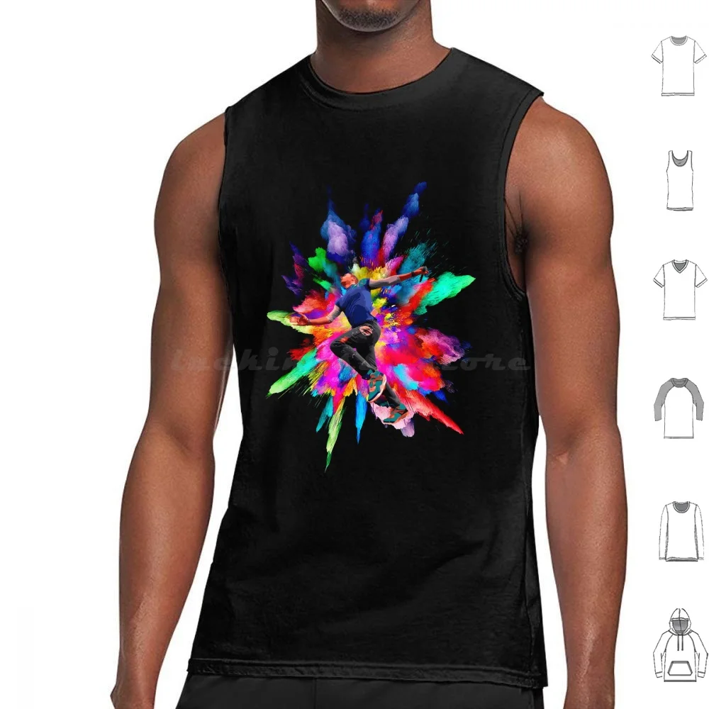Symbol Vintage Tank Tops Print Cotton Ahfod World Tour Concert A Head Full Of Dreams New Logo Higher Power Music Of The