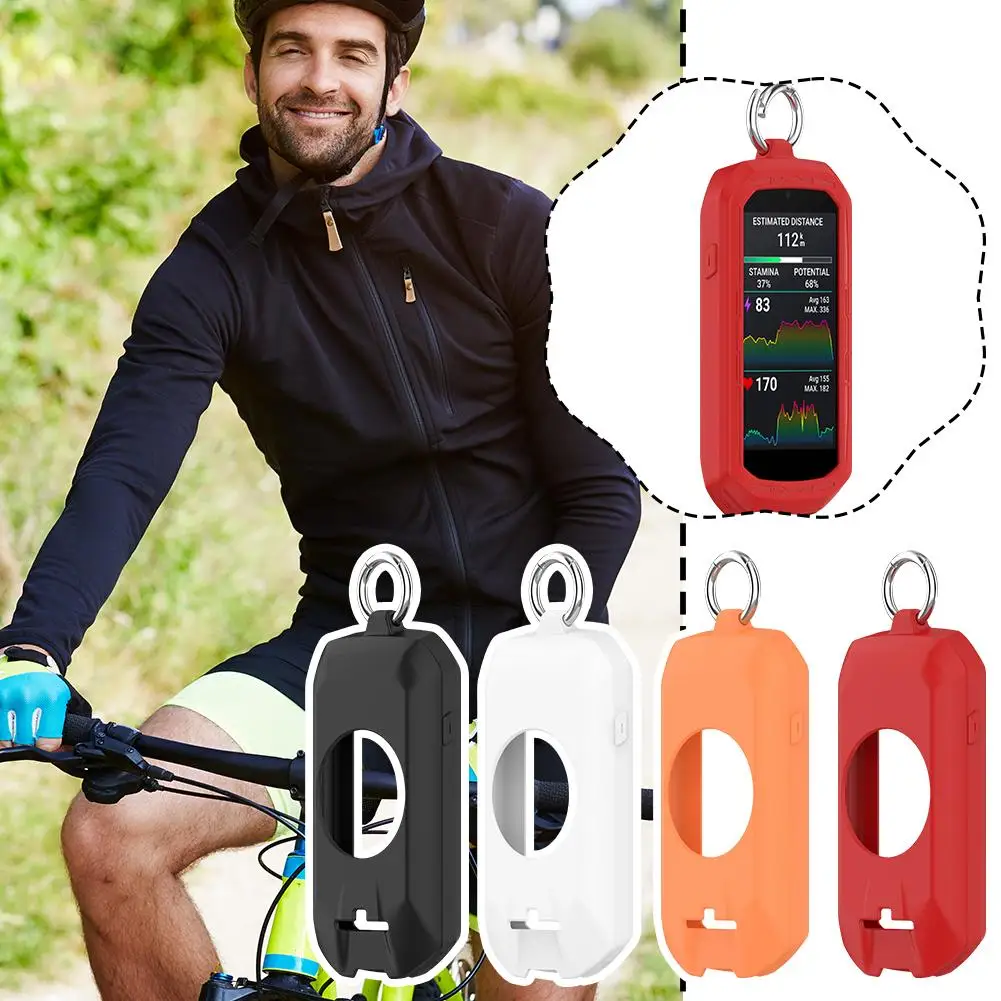 Silicone Protector Case For Garmin Edge 1050 Bicycle Computer Cycling Protective Cover Bumper Anti-collision Shell Accessor P6Y1