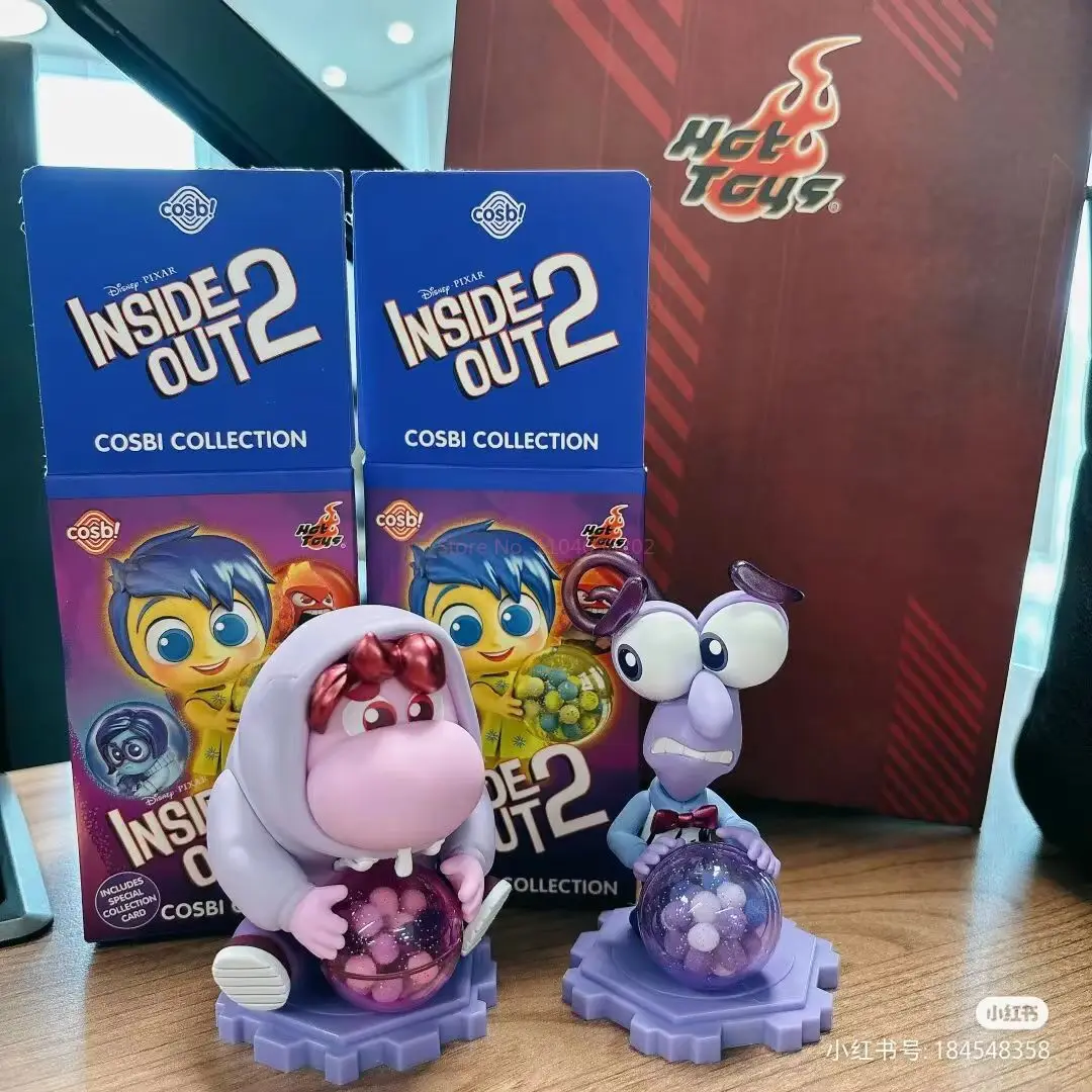 Kawaii Cosbi Disney Pixar Inside Out 2 Figure Joy Sadness Anger Disgust Collectible Figurine Doll Birthday Xmas Surprise Gift