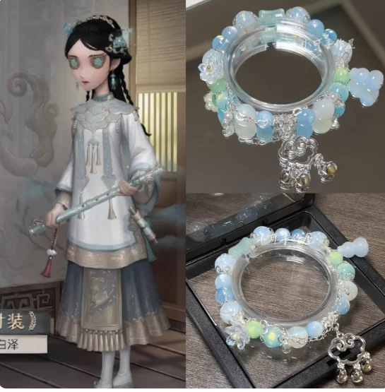 Anime Identity ⅤBai Ze Handmade Bracelet Unisex Hand Chain Pendant Bracelets Accessories Cosplay Props Birthday Gifts XK