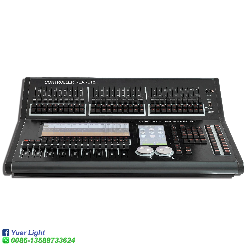 Controlador DMX Little Pearl R5, consola DMX, escáner táctil Tiger, guardado automático de datos para DJ, Disco, productos de iluminación de escenario