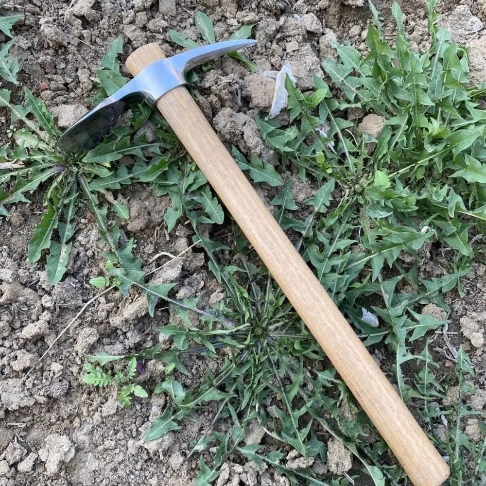 New Stainless Steel Hoe Garden Hand Tools Pickaxe Ice Axe Mattock Digging Tools Agriculture Herb Home Use - view 4