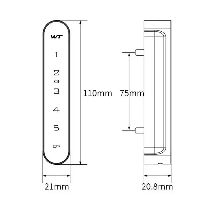 Electronic Password Lock Waterproof IP65 Rated for Office Cabinet Locker Drawer Use Zinc Alloy Body 4 to 16 Digit Code Support