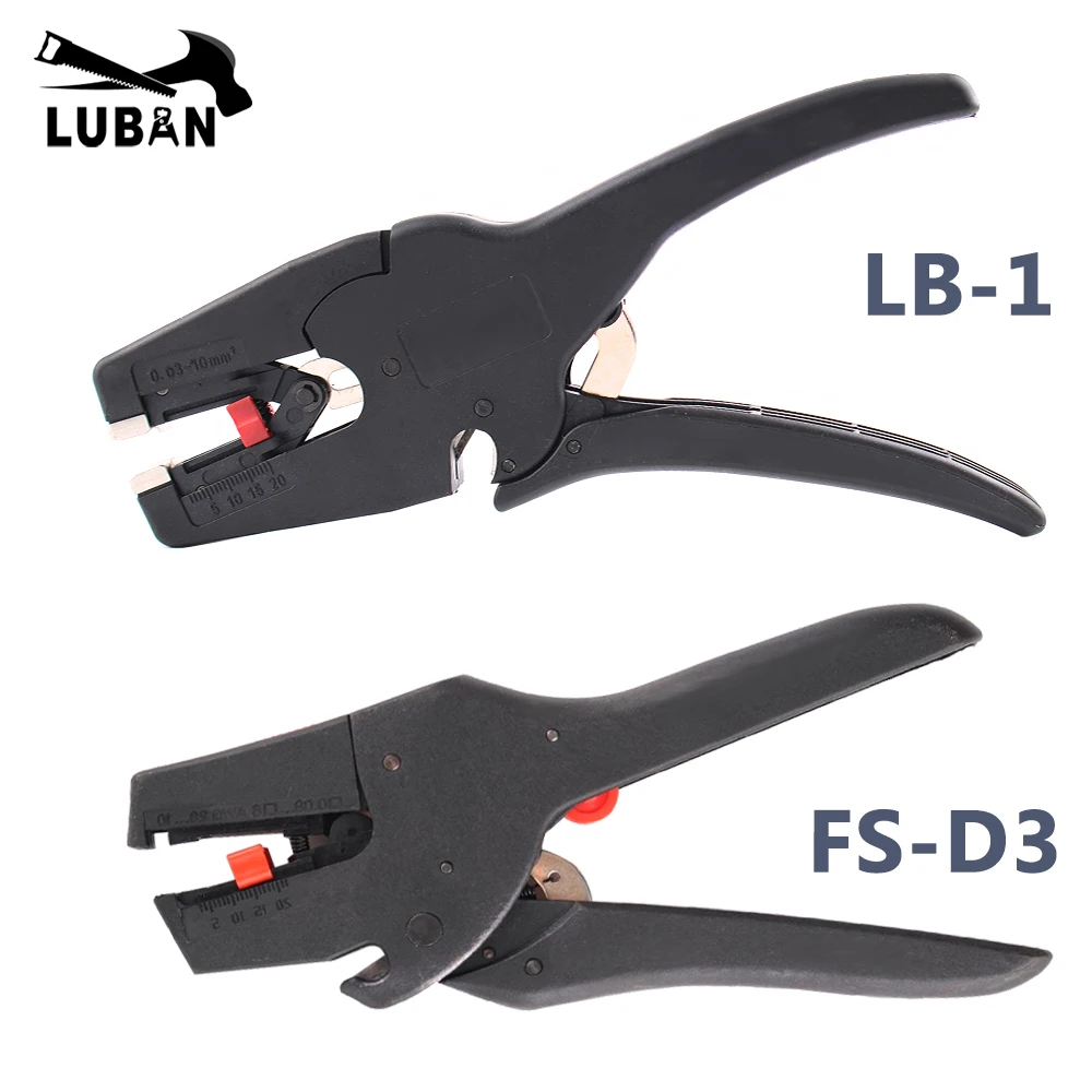 FS-D3 Self-Adjusting insulation Wire Stripper wire stripping range 0.08-6mm2 Multi-tool TOOL wire cutter cutting LB-1