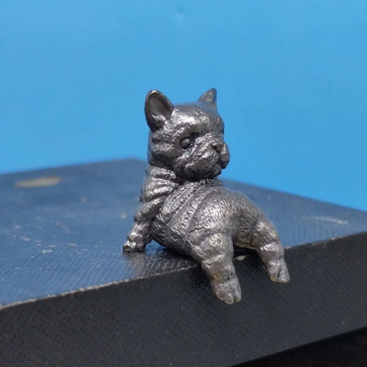 

​​Antique Brass Cute Sitting Puppy Model Decor - Collectible Miniature Desktop & Home Office Decor​​
