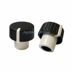 5pcs Piano Potentiometer Switch Cap Plastic Long Handle Plum Shaft Knob Diameter 19.5mm x 18mm Gear Shaped Inner Hole 6mm