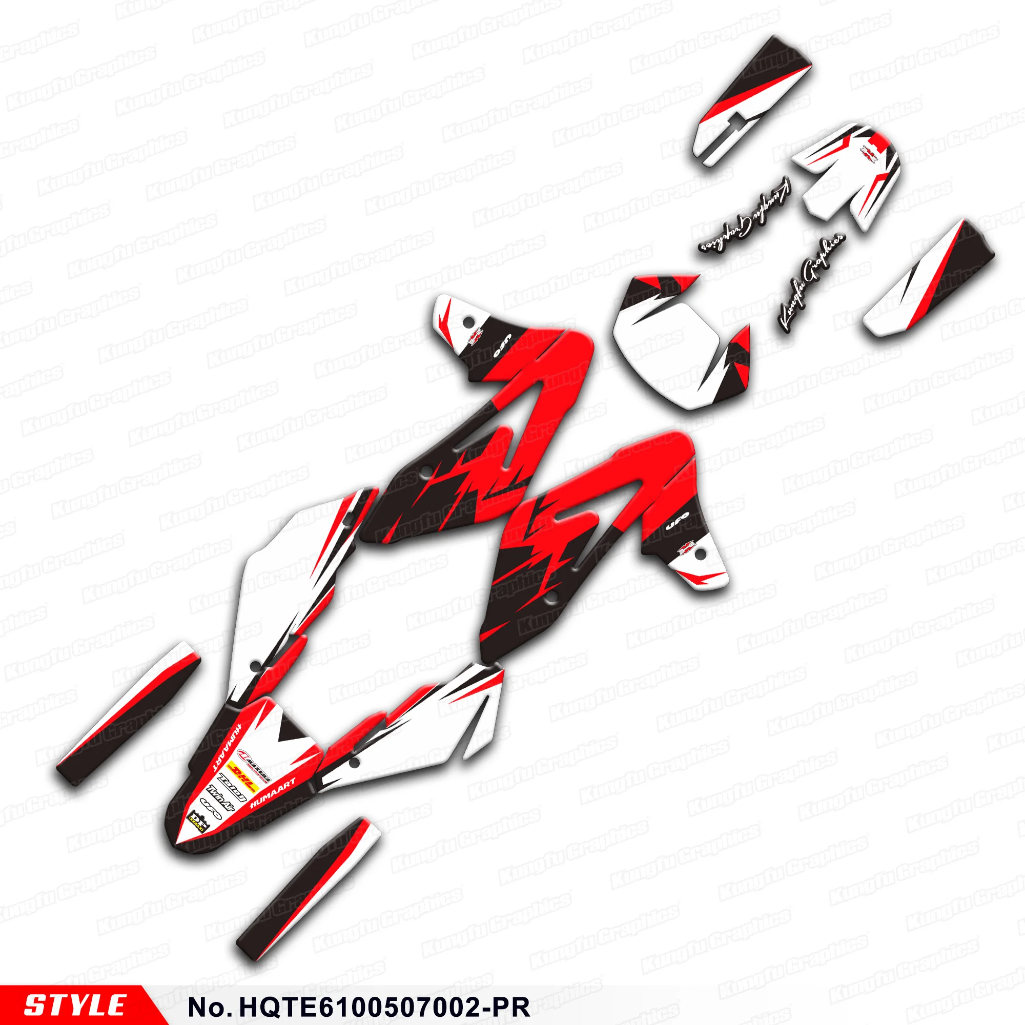 

Набор наклеек на заказ JY RACING для мотоцикла Husqvarna TE 610 IE 2005 2006 2007, восстановление, HQTE6100507002-PR