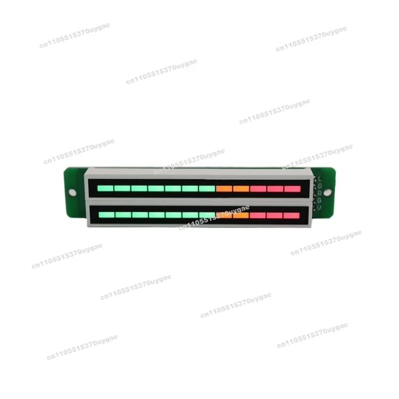 Dual 12-bit Dual-channel LED Music Spectrum Level Indicator (7 Green, 2 Orange, 3 Red)