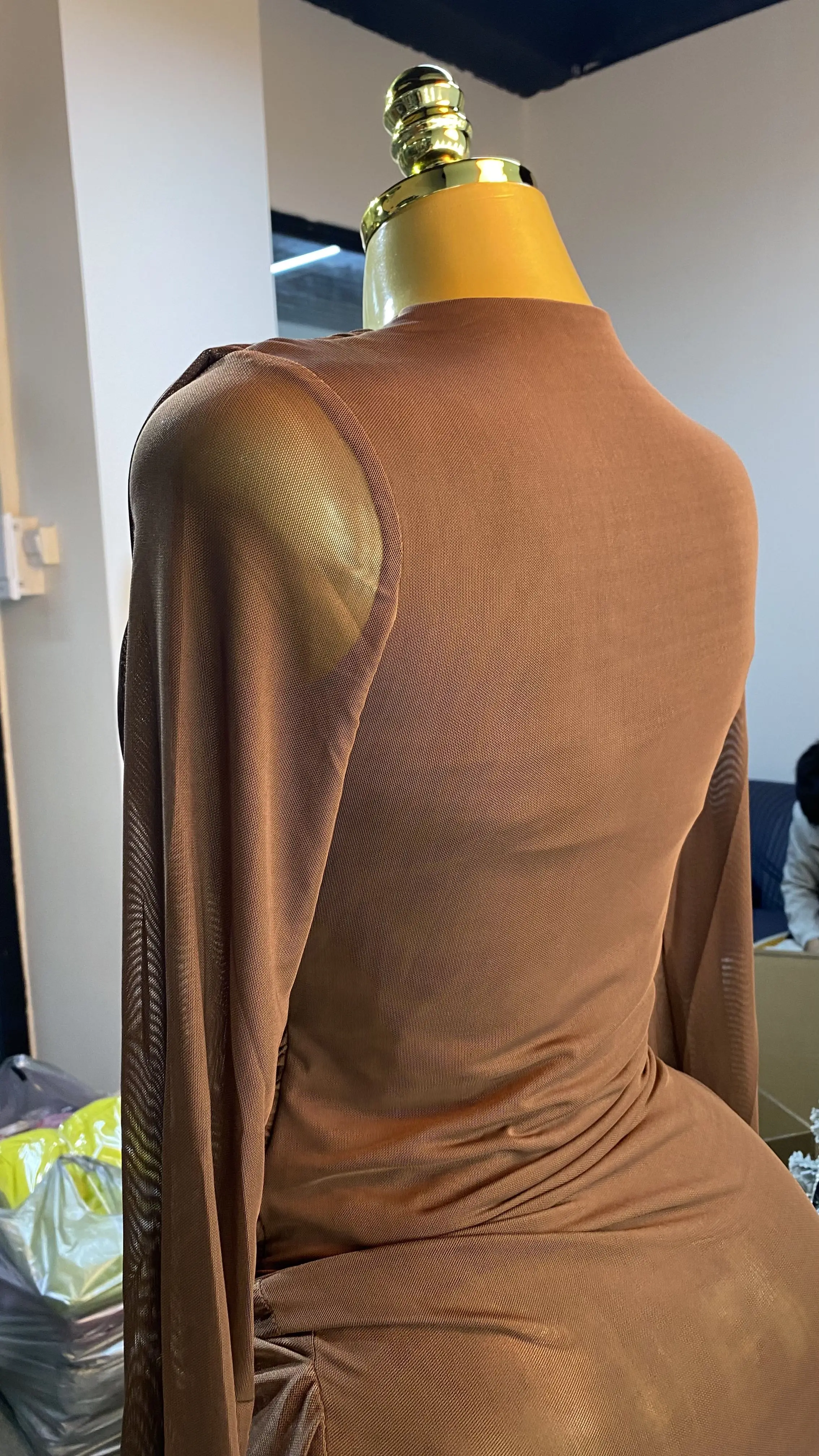 فستان ريترو عصري جديد منسوج غير منتظم طويل بدون أكمام، ملابس نسائية أنيقة وغير رسمية-GZXX274 #3