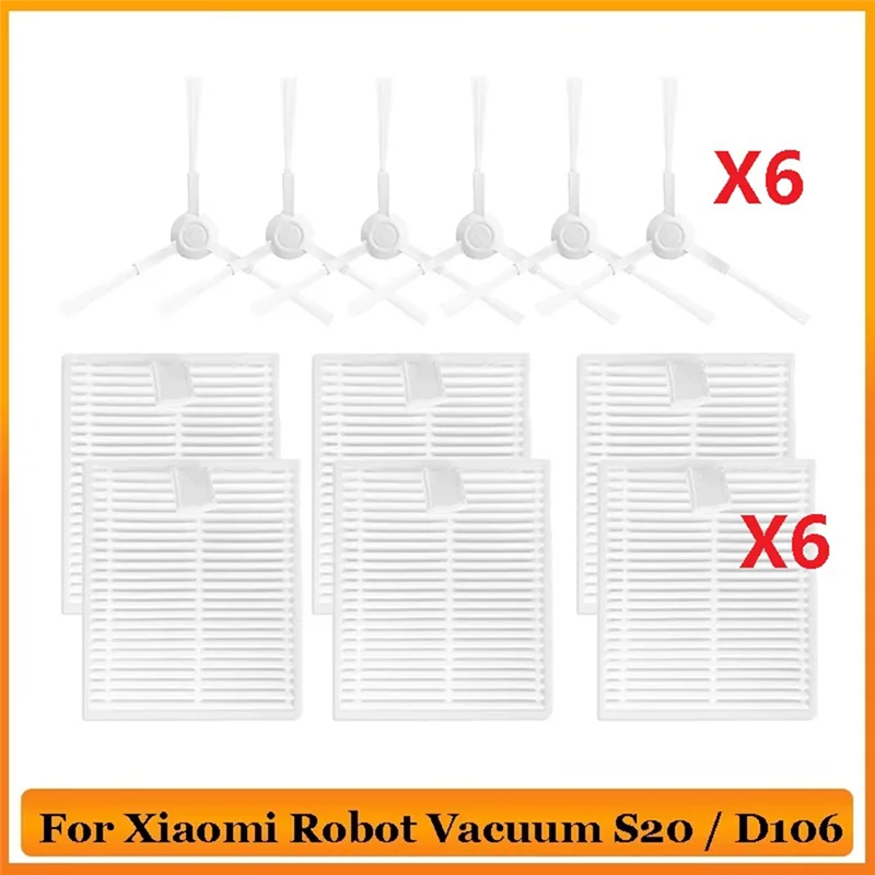 ABRG-Xiaomi 로봇 진공 S20 / D106 부품 Xiaomi D106 부품 진공 청소기 사이드 브러쉬