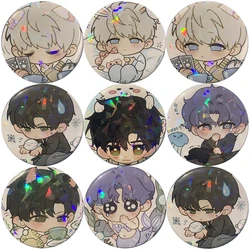 Anime Love and Deepspace Brooch Pin Cute Figure Xavier Rafayel Zayne Round Brooch Bag Pendent Decor Accessories Game Peripheral