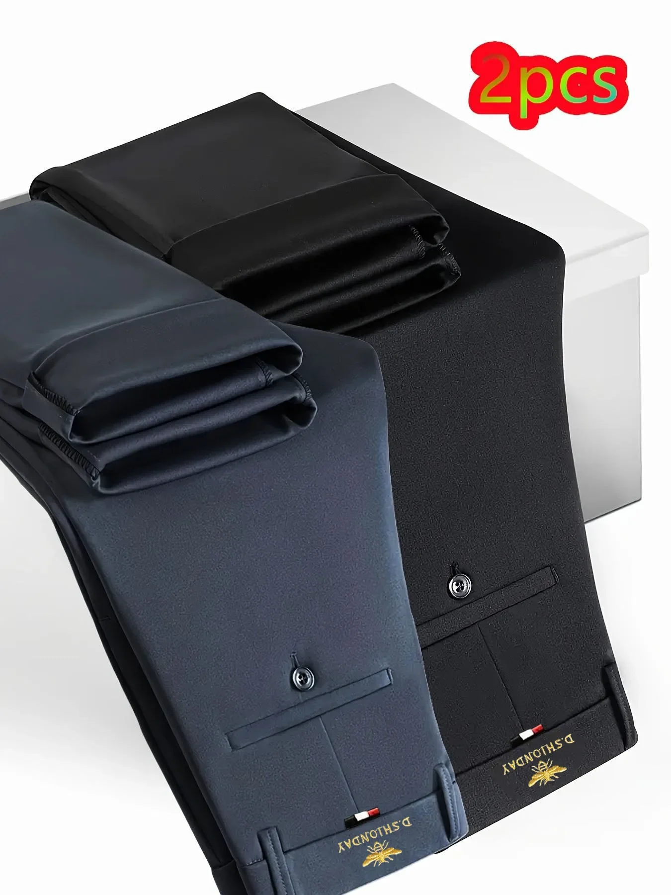 

Мужские деловые брюки премиум-класса из 2-х частей – зауженный крой, комфортные эластичные брюки для профессионального использования на протяжении всего дня