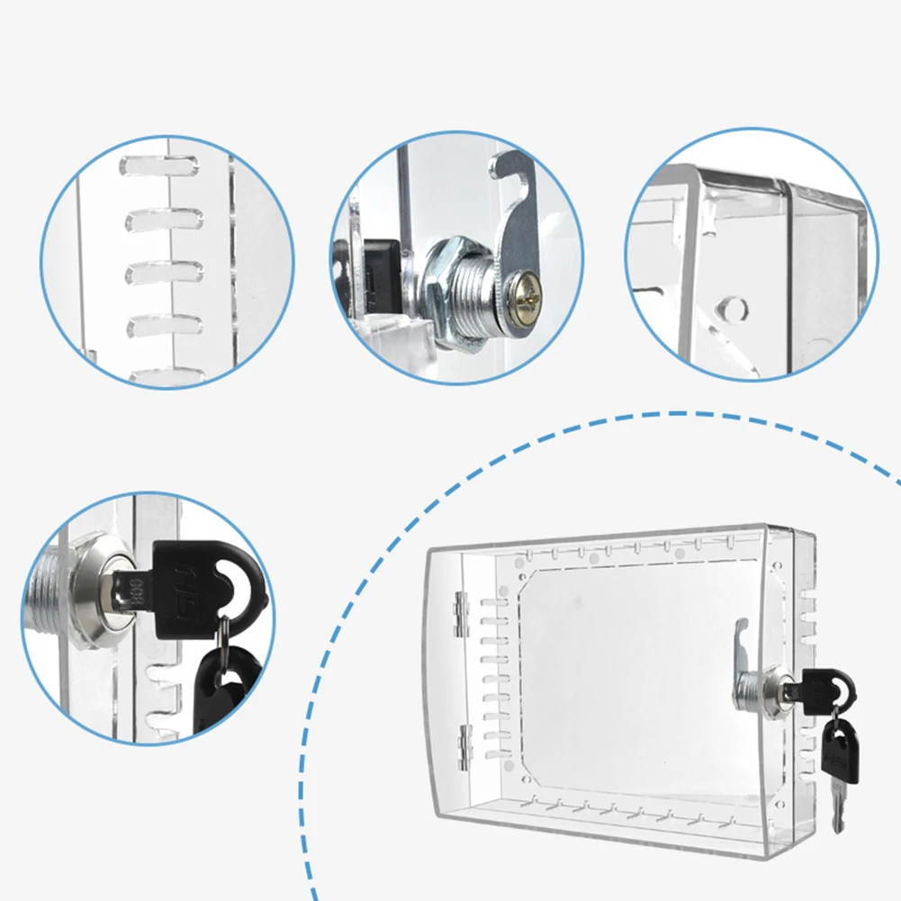 Keyed Lock Box Thermostat Lock Box Effective Ventilation Design Optimal Performance Ventilated Lock Box Locker