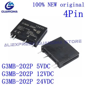100pcs DC5V 12V 24V DC-AC Solid State Relay Module G3MB-202P G3MB 202P PCB SIP SSR AC 240V 2A Snubber Circuit Resistor Relay