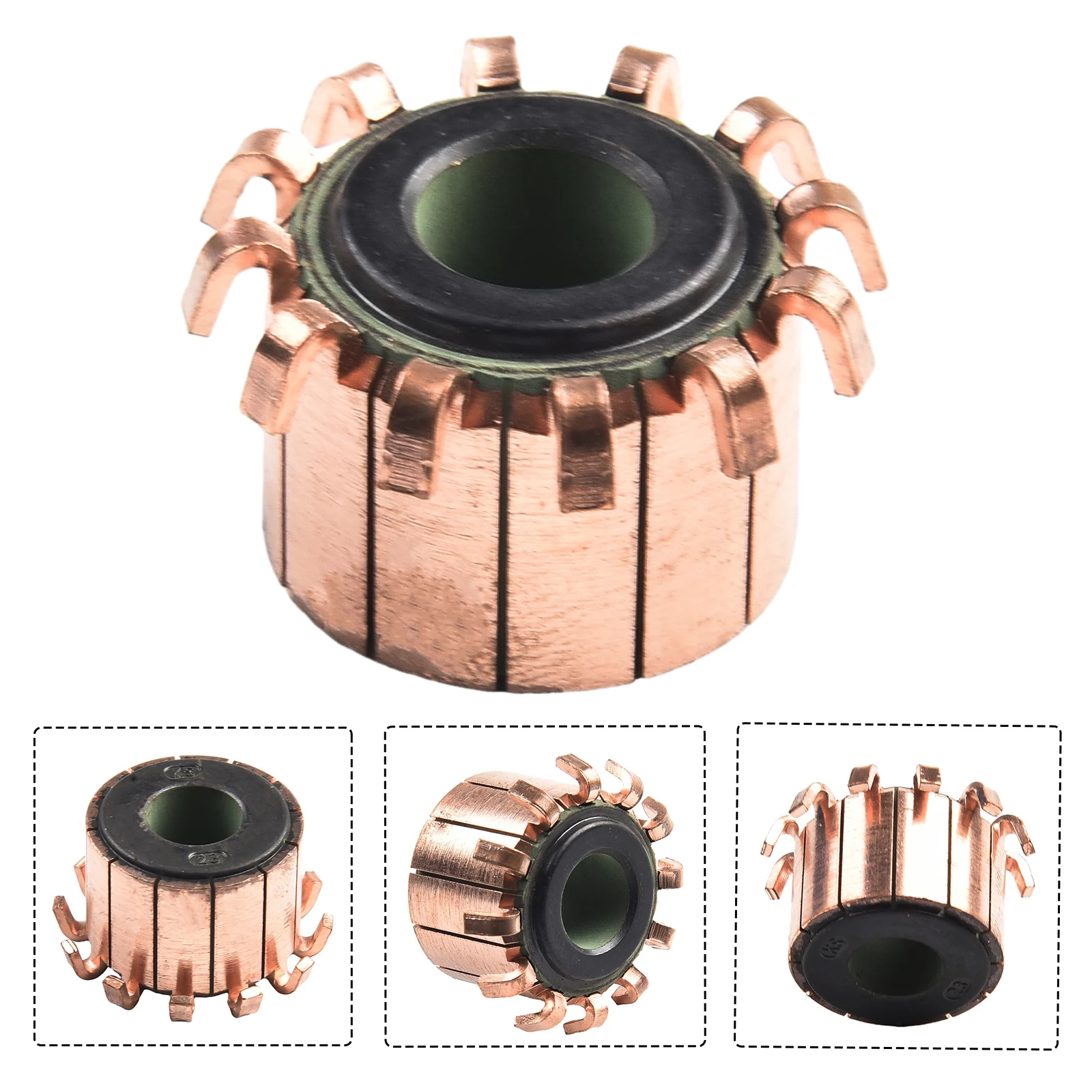 Upgrade your motor's commutator with this high quality 23 x 10 x 17(18) mm Copper Hook Type Electrical Motor Commutator