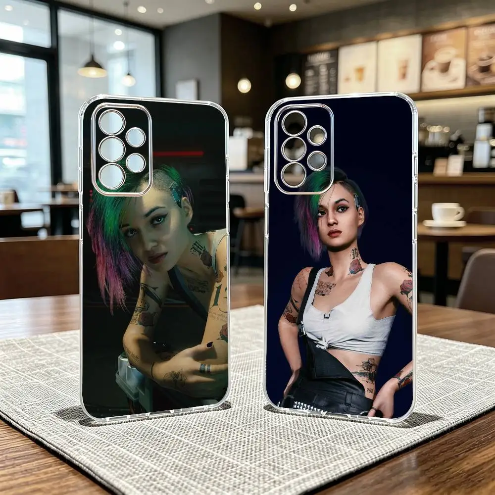 Game role Judy Alvarez Phone Case Transparent Silicone Soft For Samsung S25,S24,S21,S22,S23,S30,Ultra,S20,Plus,Fe