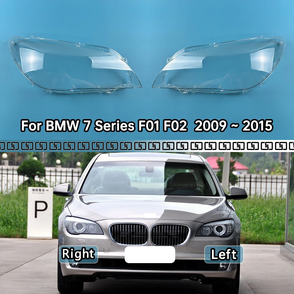 

For BMW 7 Series F01 F02 730i 735i 740i 745i 750i 760i 2009 ~ 2015 Car Headlight Headlamp Clear Lens Auto Shell Cover