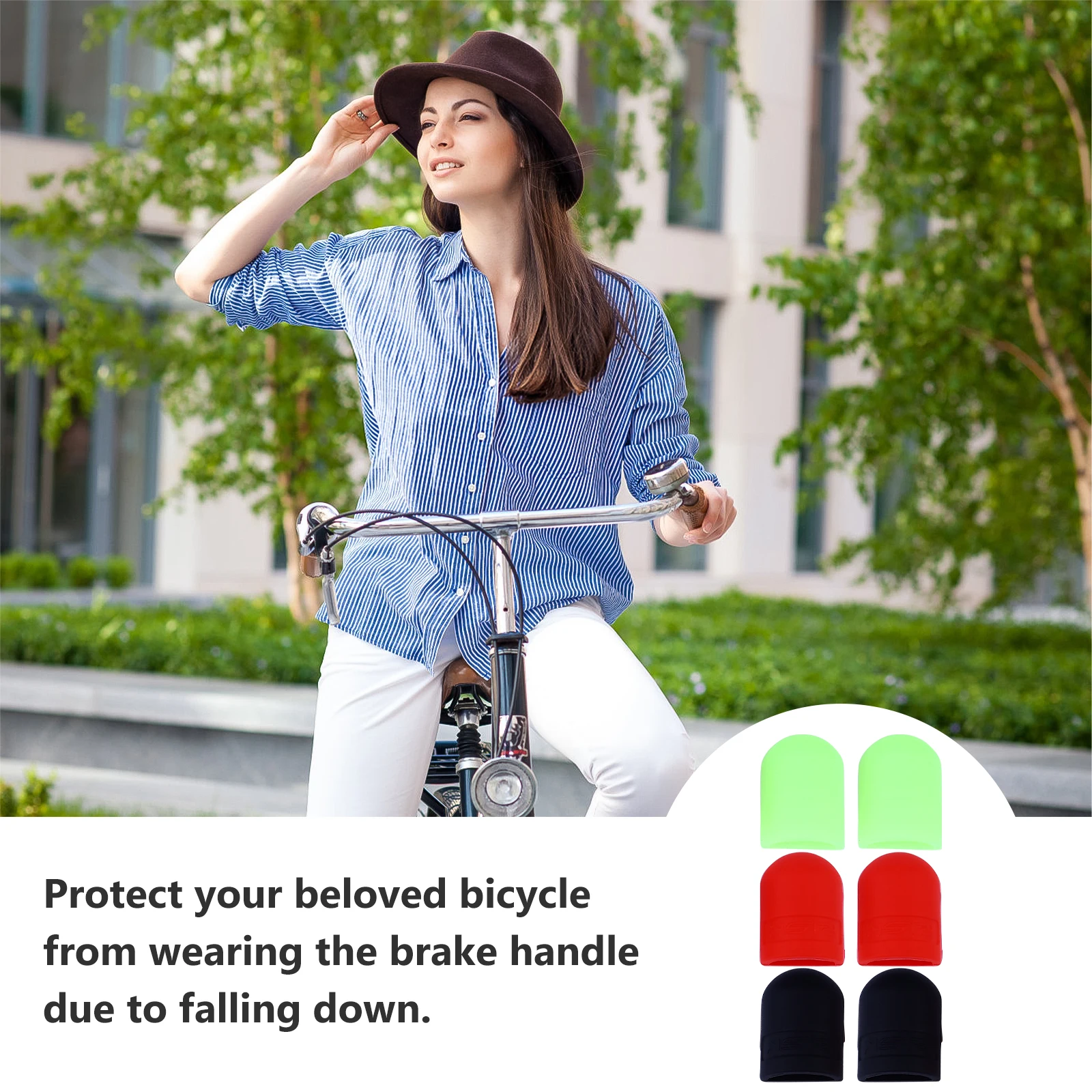 6Pairs Brake Handle Silicone Cap Luminous Light Absorption Durable Practical Long-Lasting Use Bike Tools Decorative Protector