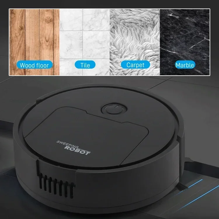 3-in-1 Mini Smart Robot Cleaner Smart Sweeping Dragging Cleaning Robot Vacuum Cleaner for Home Office Floor