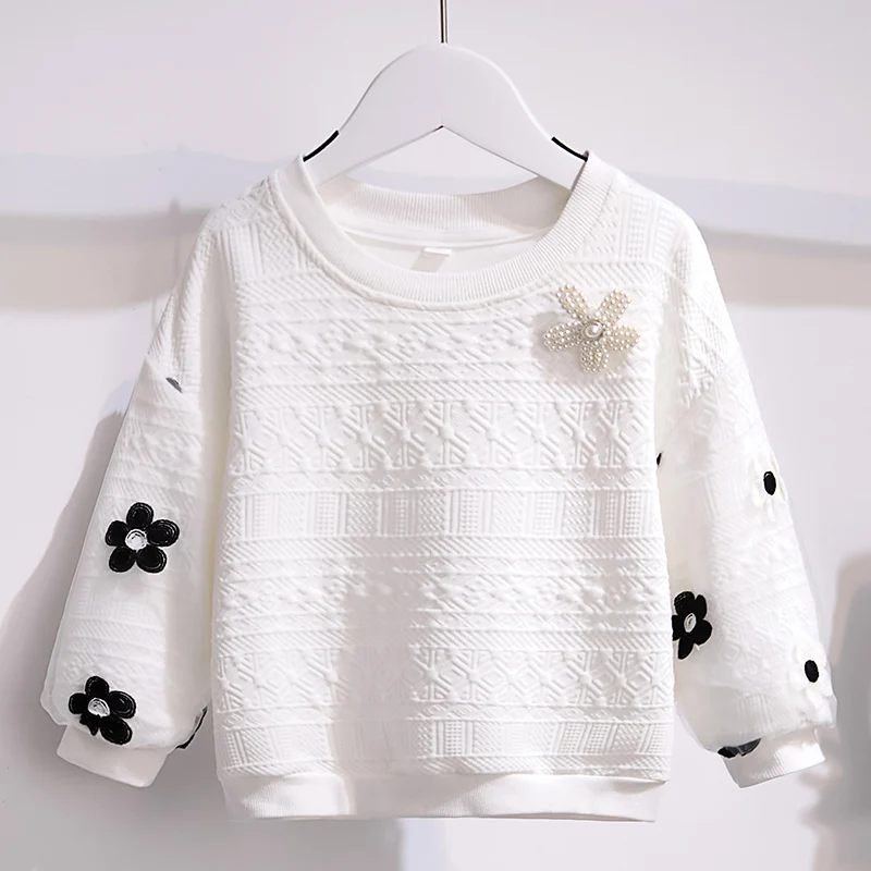 Teenagers Cotton Tops School Shirts for Girls Floral Blouses Autumn Kids Costumes Children Clothing Long Sleeve 6 8 10 12 Years