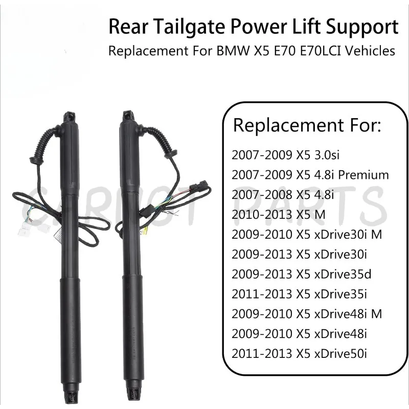 دعامات رفع الباب الخلفي الأيسر والأيمن ، BMW X5 ، 70 ، e7.5 ، من من من من من من ؟ ، من من من من من ؟ ؟ ، 2