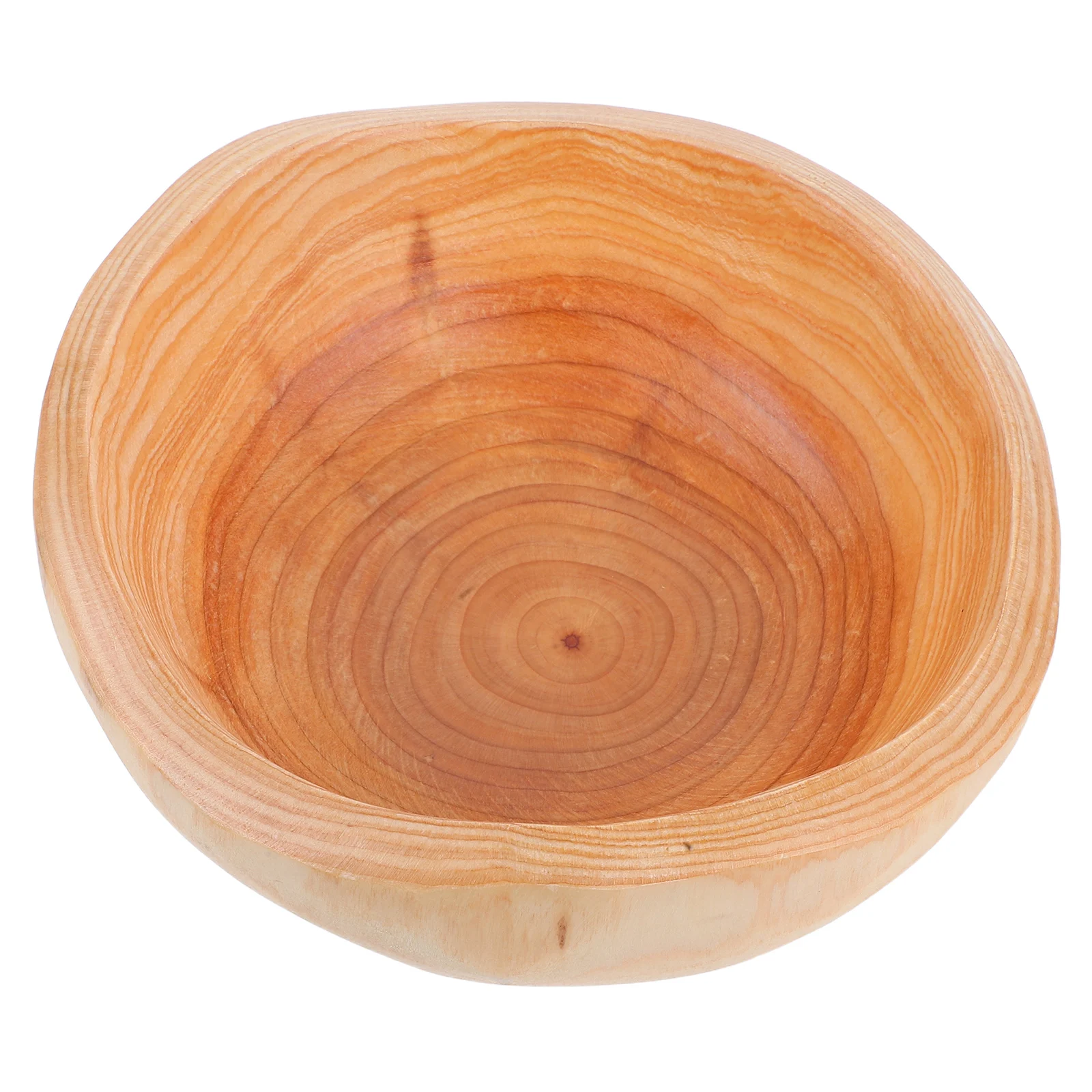 

Irregular Wooden Fruit Plate Retro Style Decorative Serving Platter for Kitchen Living Room Fruit Bowl Snack Tray