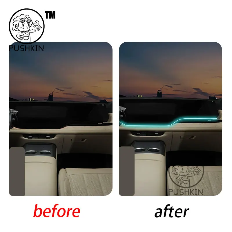 For Changan CS75PLUS 4th 2025 2026 Car dashboard ambient light central control LED mood light interior decoration accessories.
