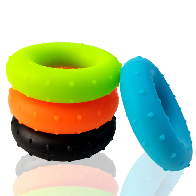 Silica Gel Hand Grip Ring Men Women Gym Fitness Finger Heavy Exerciser Ball Strength Muscle Recovery Gripper Trainer