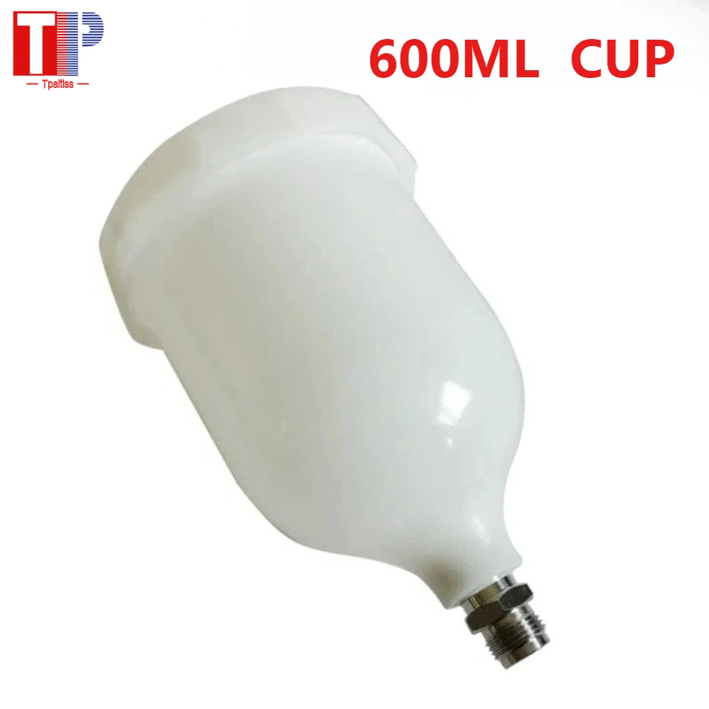 Tpaitlss 600ml Plastic Cup for DevLlbis Spray Gun Pot Car Paint Gun Paint Can Upper Pot