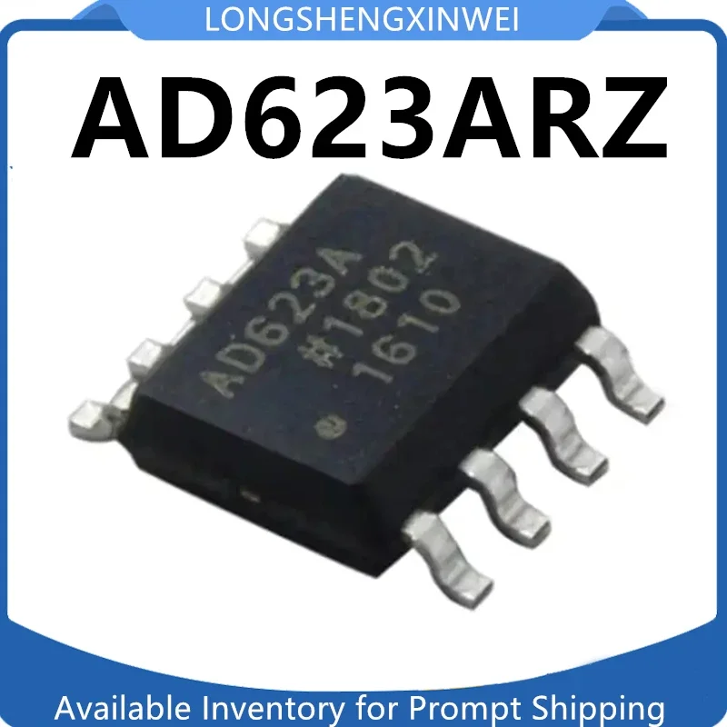 1PCS NEW AD623ARZ AD623A SOIC-8 Single Power Rail To Rail Low-cost Instrument Amplifier Chip Original