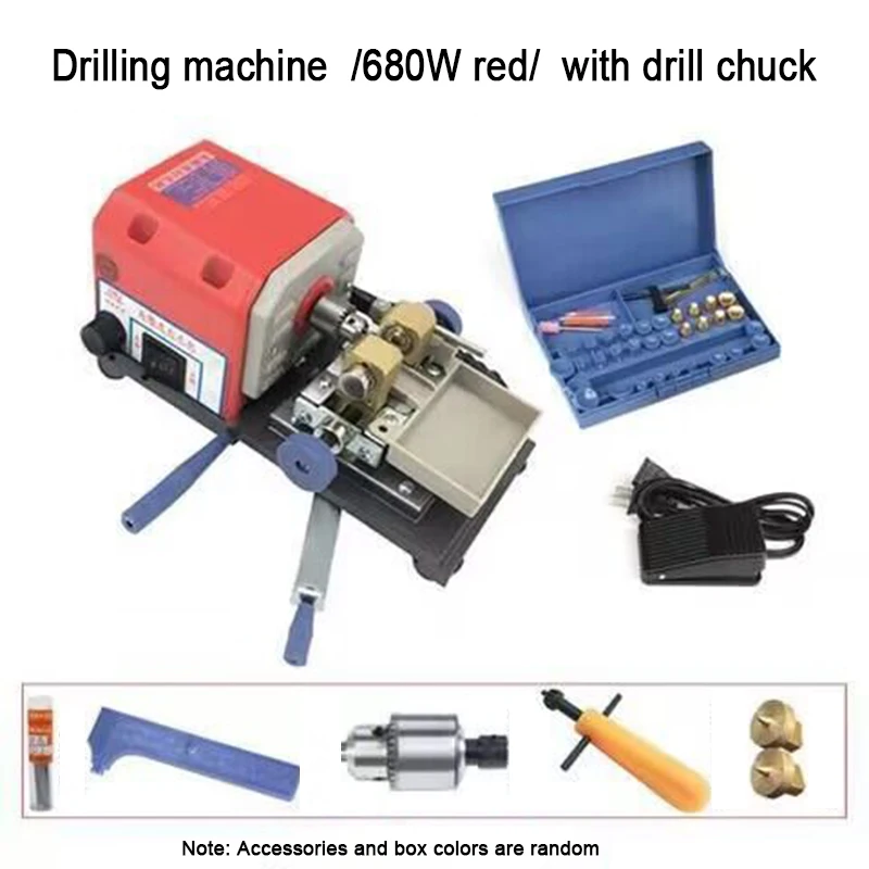 Amber Holing Machine Red Stone Pearl Drilling Machine Jewelry Making Equipments Beading Polishing Tools 680W Powerful