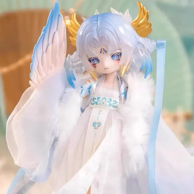 Penny's Treasure Box Cloud Feather Pavilion Series Articulated Action Figures  1/8 Scale BJD Dolls  Desktop Decorations For Fans