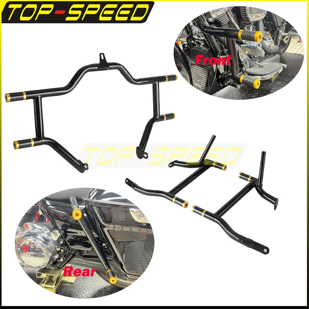 

West Coast style Motorcycle Falling Protector Highway Engine Guard Crash Bar For Harley Touring Road King FLHR FLHRC FLHRXS FLHP