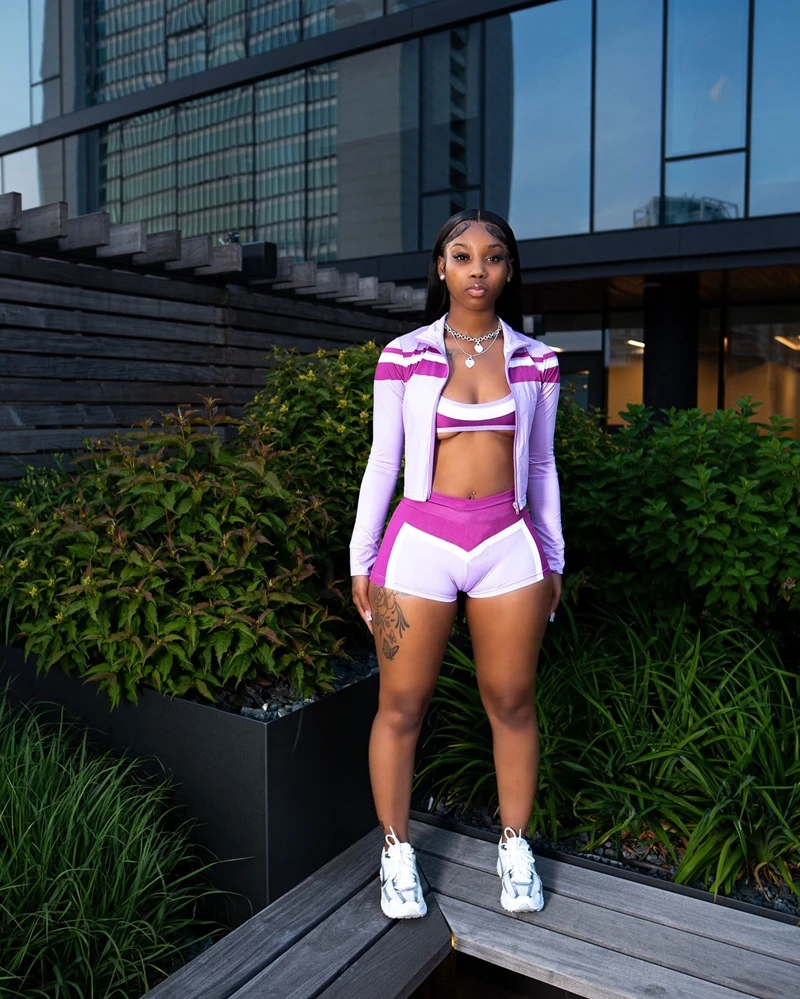 

STYLISH LADY Patchwork Beach 3 Piece Set Women Bikinis and Jacket Suits 2025 Summer Sexy Club Party Swim Outfits