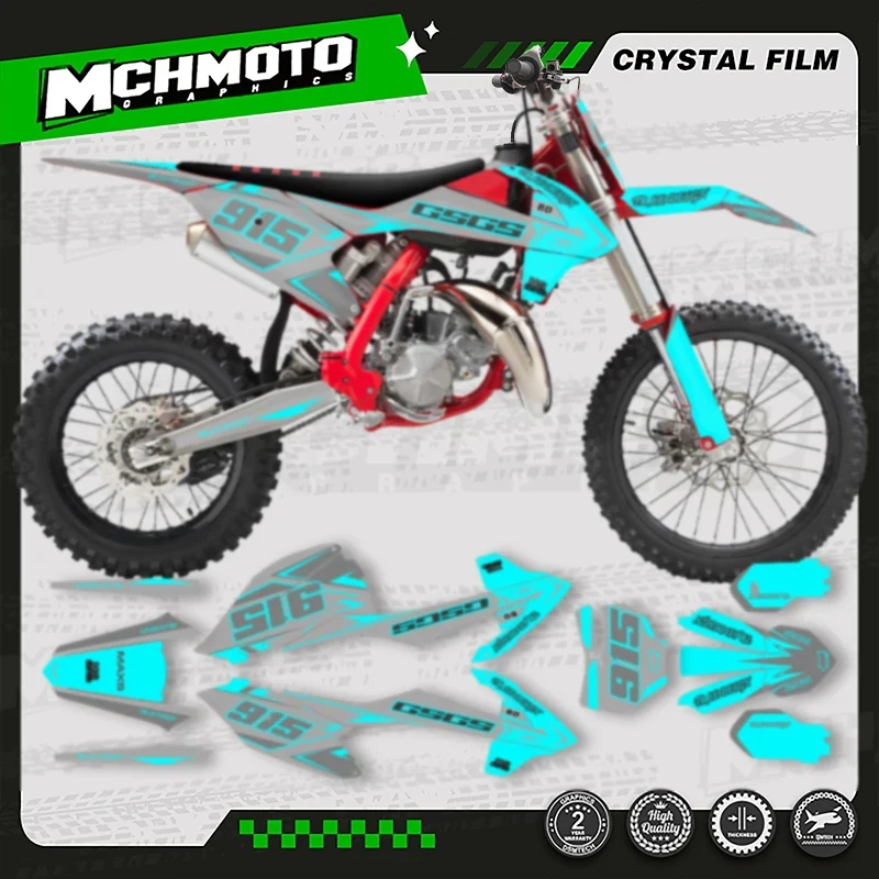 

MCHMFG для GASGAS MC85 2021 2022, MOTO, новый стиль, индивидуальная командная графика, набор наклеек 005