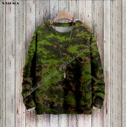 Suéter feo con estampado 3D de camuflaje para hombre y mujer, suéter del ejército italiano danés, holandés, finés, británico, Soilder, regalo de Navidad de punto