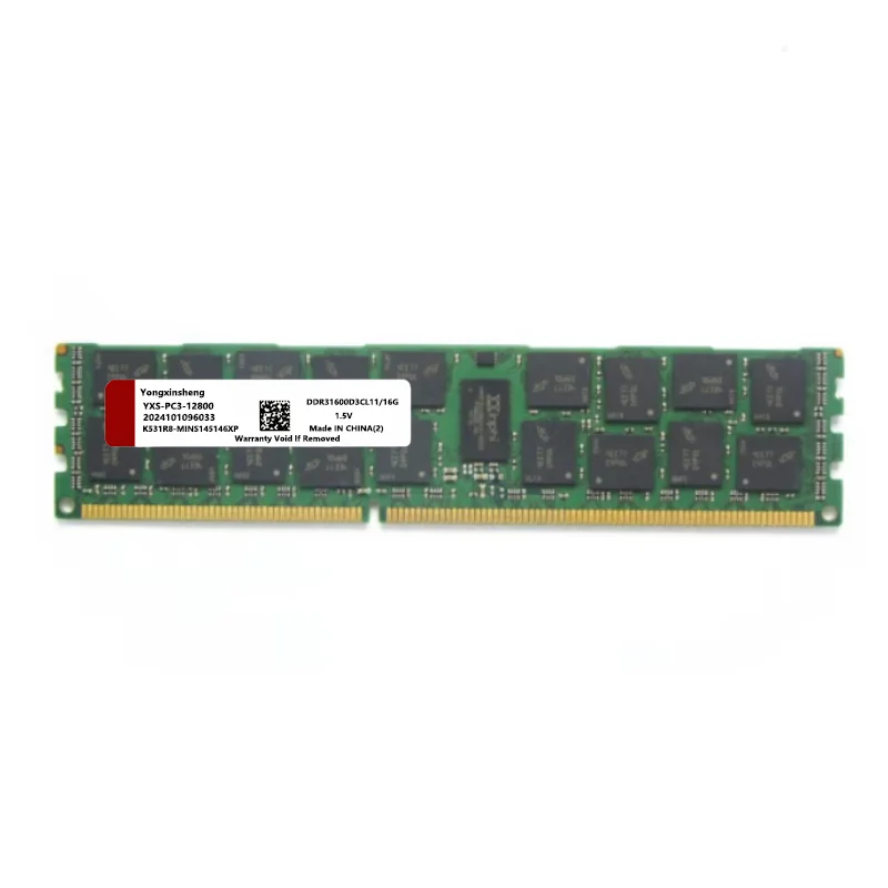 Yongxinsheng DDR3 4GB 8GB 16GB REG ECC خادم الذاكرة 1333MHz R-Dimm متوافق مع اللوحة الأم X58 X79