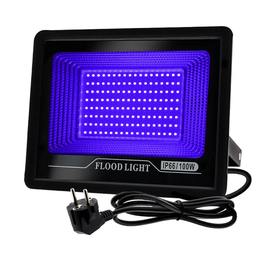 100W 150W LED UV Black Light Ultraviolet Flood Light IP66 Waterproof UV LED Blacklight for Party Glow in The Dark Stage Decor