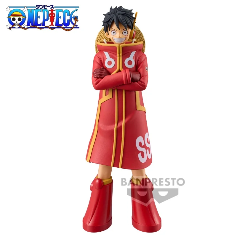 

16cm Bandai Genuine Anime One Piece Dxf Egghead Island Future Island Monkey D. Luffy Scenery Handmade Desktop Decoration Toy