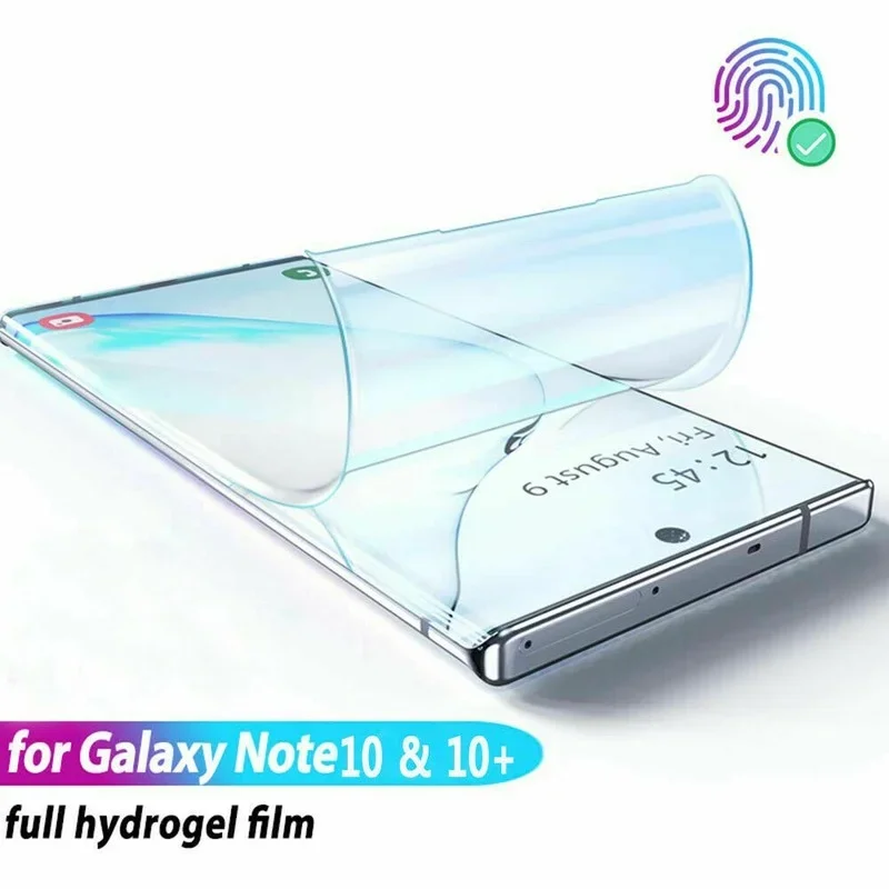 Hydrogel Film on the Screen Protector For Samsung Galaxy S10 PLUS S20 S9 S8 S21 Plus Screen Protector For Note 20  note 20 ultra