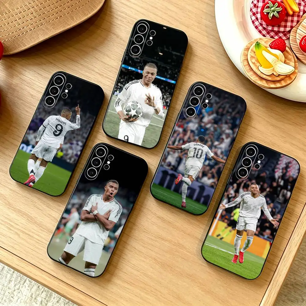 Kylian Mbappe Phone Case For Samsung S25,S24,S21,S22,S23,S30,Ultra,S20,Plus,Fe,Note,10,9,5G Black Cover