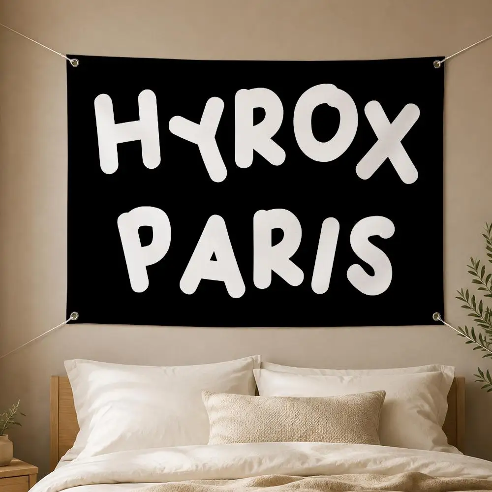 Fitness Competition HYROX Flags Decorative Flag Banner for Garden Yard Porch Patio Lawn Outdoor Home Party Wall Decor