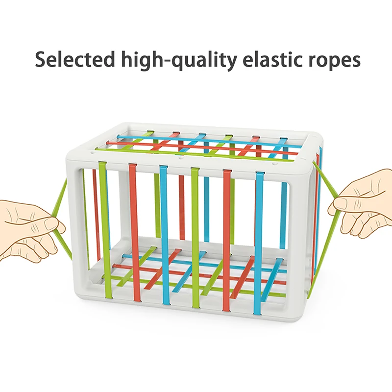 Kids' Activity Cube with Colored Blocks 2