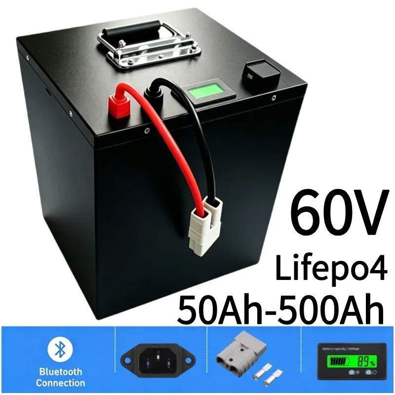 60V 20S Lithium Iron Phosphate LiFePO4 Battery 50Ah‑500Ah Deep Cycle Power Battery For Golf Cart Electric Tractor Tour Sightseei