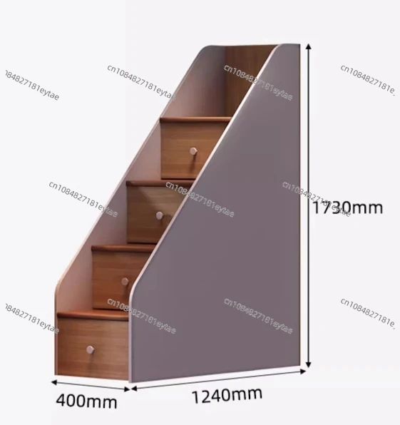 Upper and lower high and low bunk beds, with stairs, can customize