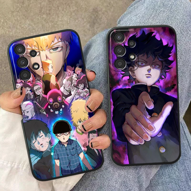 Japanese Anime Mob Psycho 100 For Samsung A90 A80 A70S A60 A50S A40 A30S A20E A20S A10S Silicone Black Phone Case