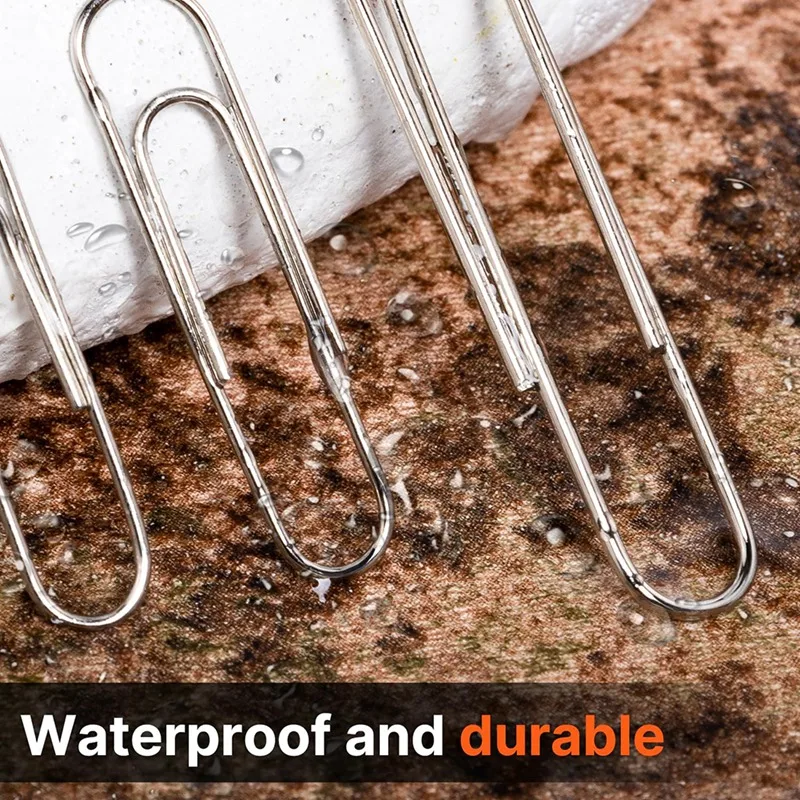 760PCS Assorted Sizes Drawdart Paper Clips, Silver, Big 2Inch, Medium 1.3Inch And Small 1.1Inch Durable Easy To Use