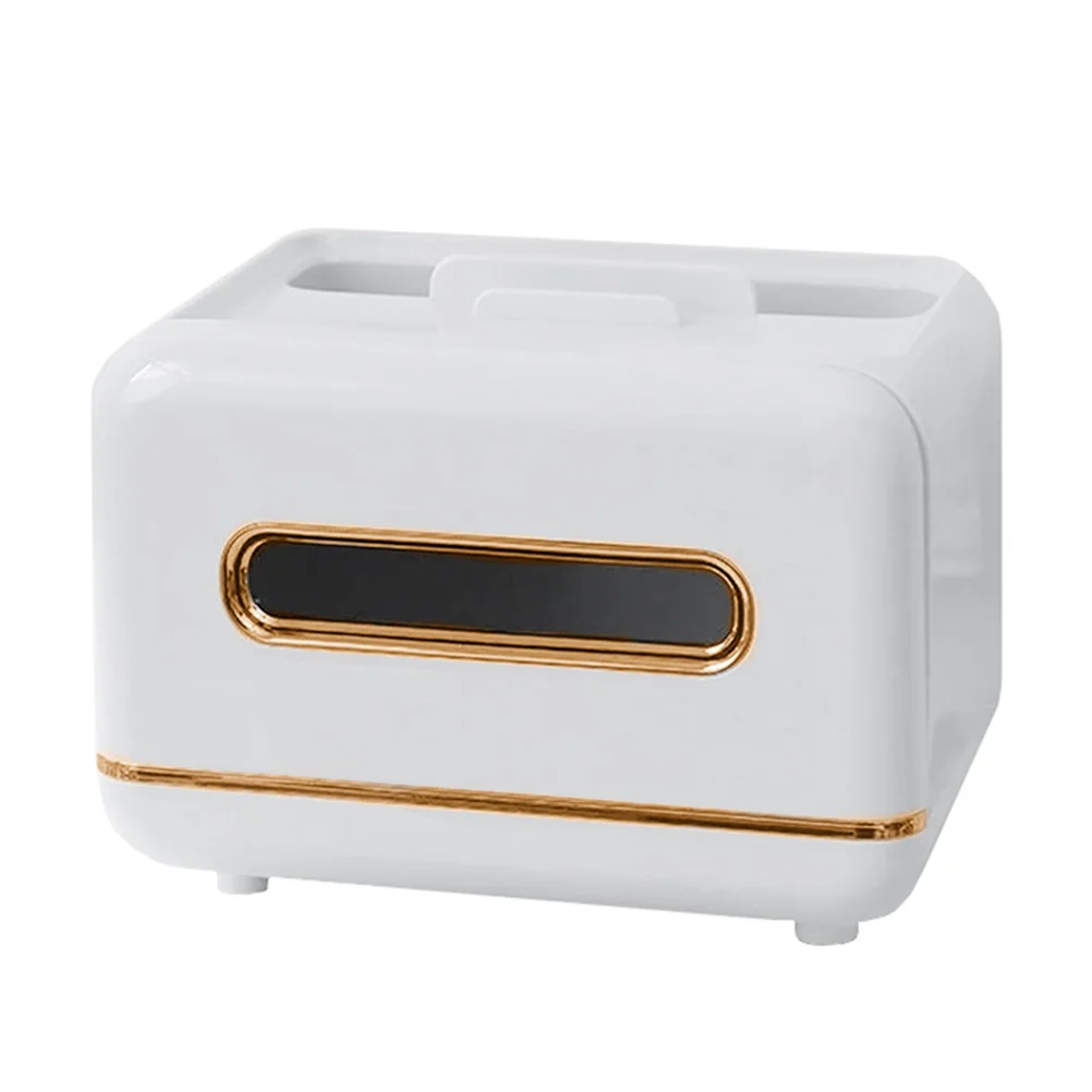 

Multifunctional Tissue Holder Household Paper Box Storage Case Magnet ABS PET Silicone Stylish Office Use Decorative