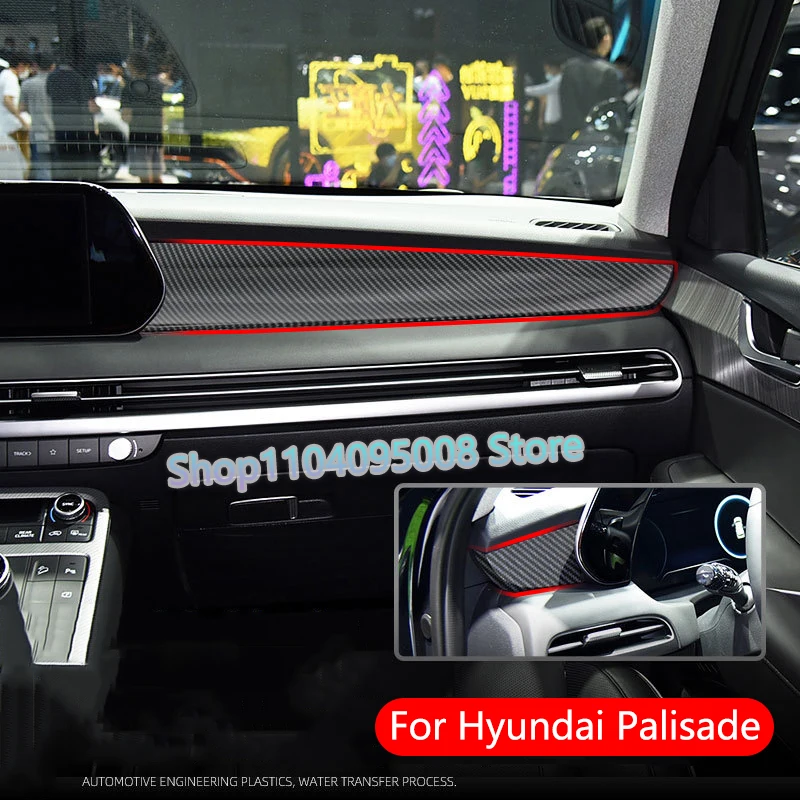 

Car Center Console Dashboard Cover For Hyundai Palisade 2022 2023 Car Accessories Molding Garnish LHD